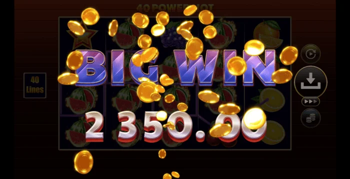 40 Power Hot Coin Boost დიდი მოგება